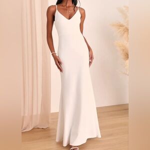 NWT Lulus White Formal Dress XS